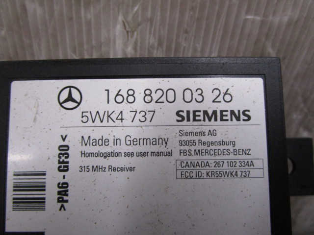 # Mercedes Benz SLK 230 R170 immobilizer receiver control unit computer test OK 1117 5FAT GF-170447#