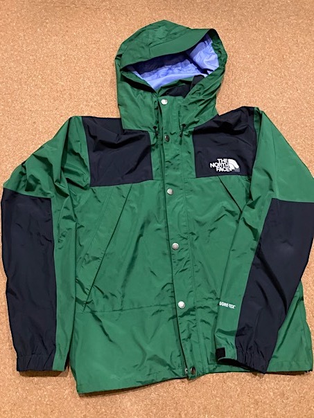☆ノースフェイス マウンテンレインテックス ジャケット GORE-TEX 緑 ...