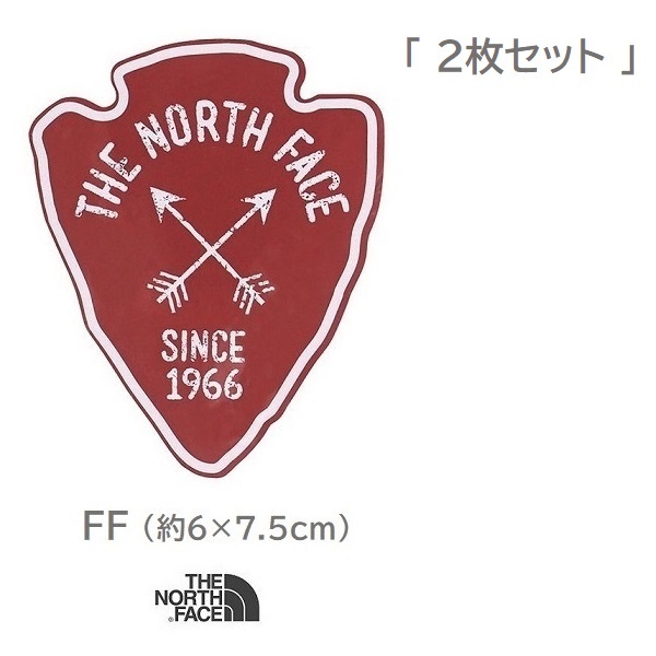 TNF Print Sticker NN32229 FF ノースフェイス ステッカー 新品 防水素材 ＜ 2枚セット ＞