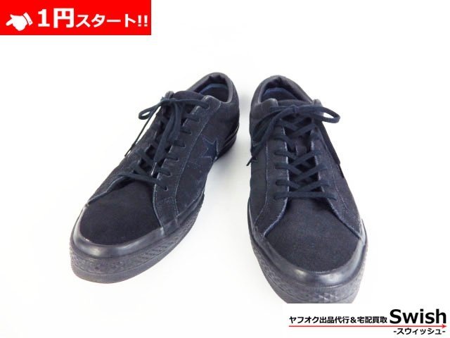 A809●CONVERSE コンバース●ONE STAR Suede ワンスター スエード US規格 10.5/29ｃｍ 黒●_画像1