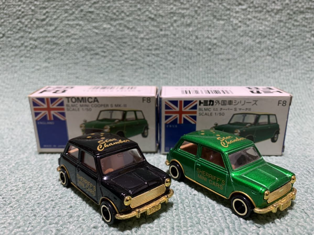 ミニクーパー トミカ シェリフ sheriff 2台セット 日本製 青箱 TOMICA
