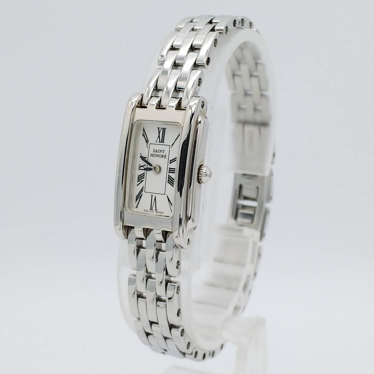 美品 電池交換済 SAINT HONORE サントノーレ ブレスレットウォッチ スクエア 710002.2-1.6 レディース 腕時計 アナログ クォーツ 美品 電池交換済 SAINT HONORE サントノーレ ブレスレットウォッチ スクエア 710002.2-1.6 レディース 腕時計 アナログ クォーツ