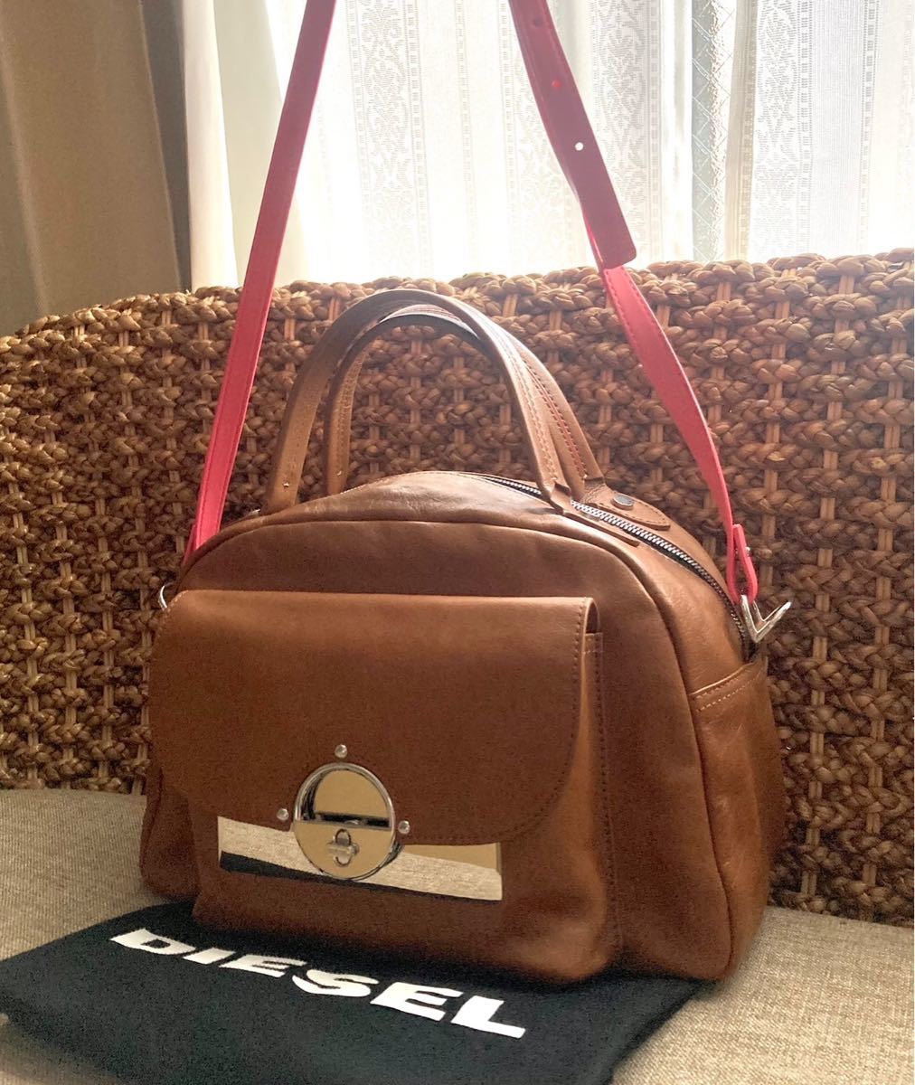 本物・美品】DIESEL ディーゼル 2wayショルダーバッグ ハンドバッグ