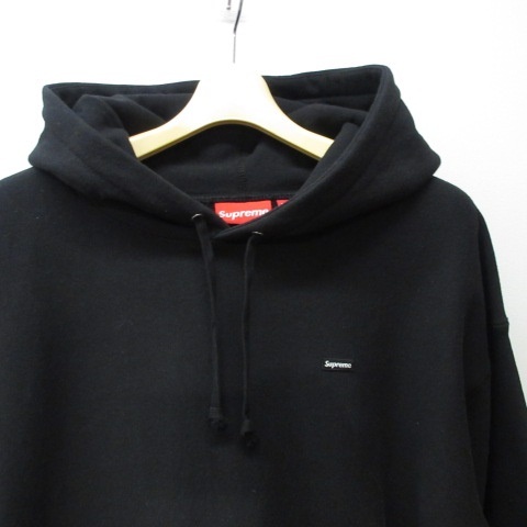 シュプリーム SUPREME 美品 20SS Small Box Hooded Sweatshirt ボックスロゴ パーカー フーディー 黒 ブラック XL 0307 メンズ_画像3