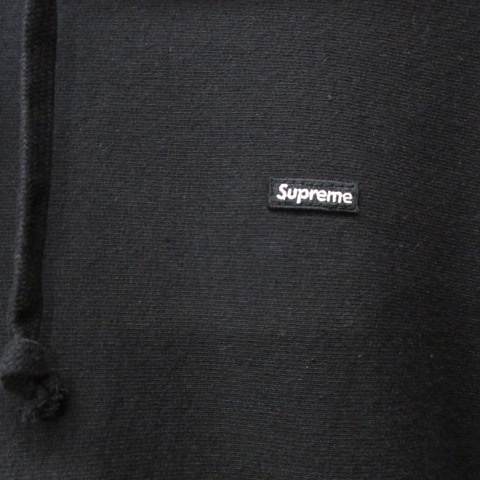 シュプリーム SUPREME 美品 20SS Small Box Hooded Sweatshirt ボックスロゴ パーカー フーディー 黒 ブラック XL 0307 メンズ_画像6