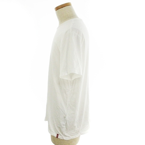 リーバイス Levi's Tシャツ カットソー 半袖 クルーネック コットン 薄手 無地 XL 白 ホワイト トップス /NA メンズ_画像3