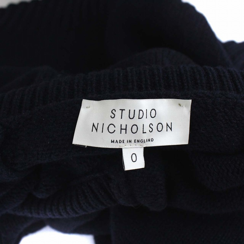 スタジオニコルソン STUDIO NICHOLSON KELVIN Vネック 長袖 ニット