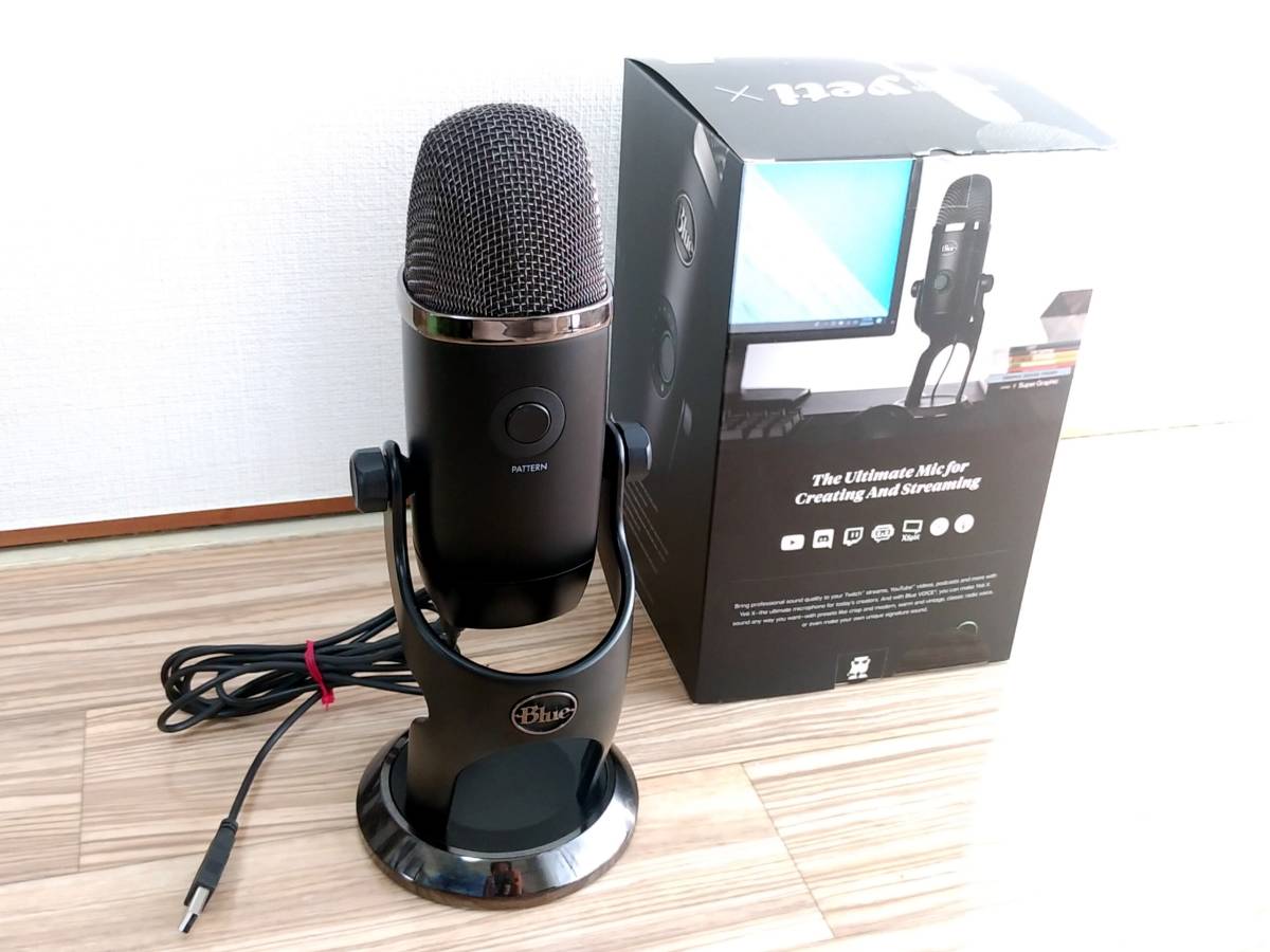 Blue Yeti X USB コンデンサー マイク イエティ ゲーミング ストリーミング ポッドキャスト YouTube 正規品 