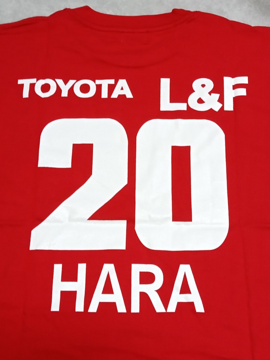 名古屋グランパス「No.20.原　選手(サイン入り)」クラブ公認Tシャツ・Lサイズ。 