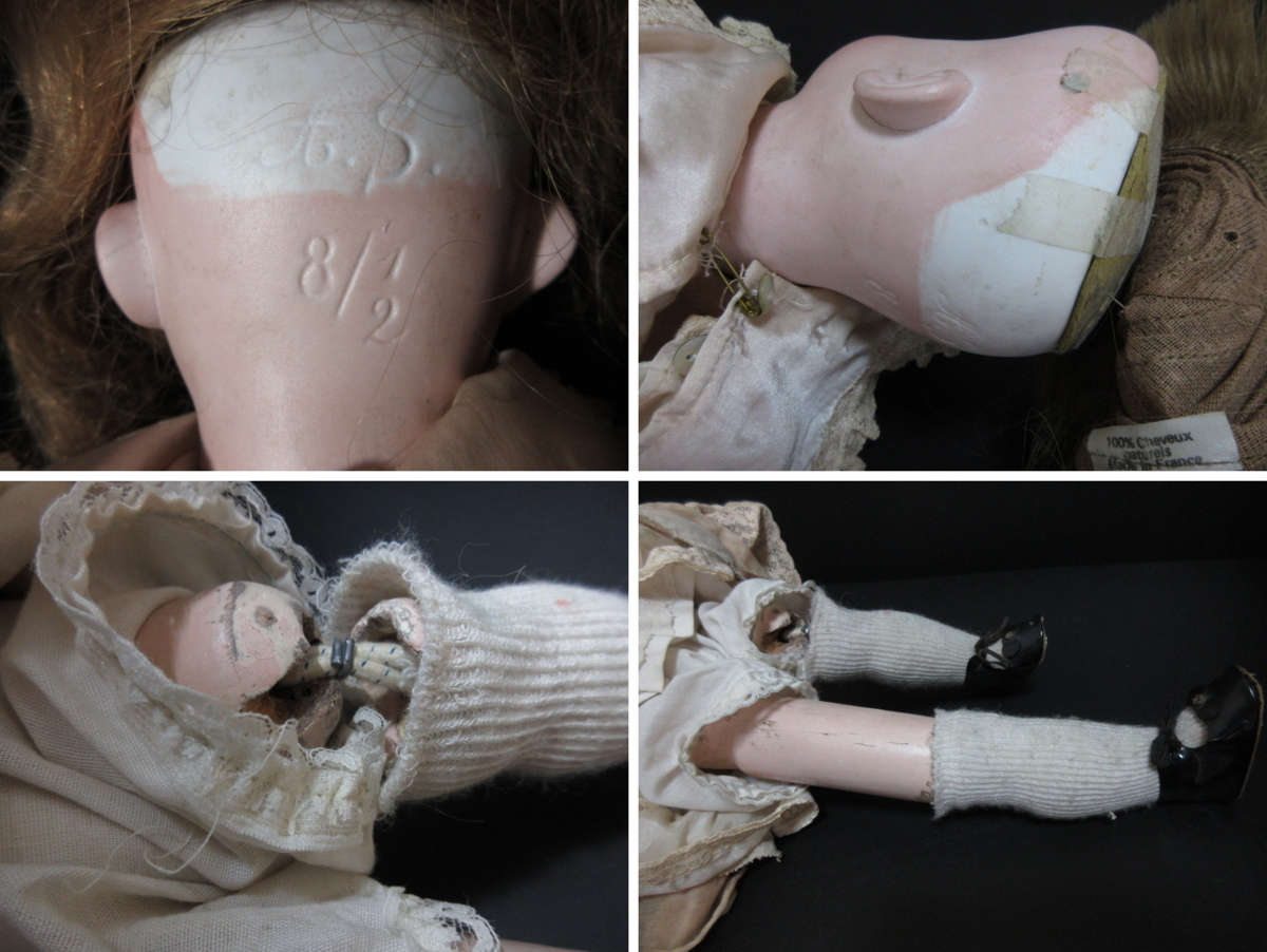 XK748 ビスクドール / アンティークドール / 西洋人形 / 陶器人形 
