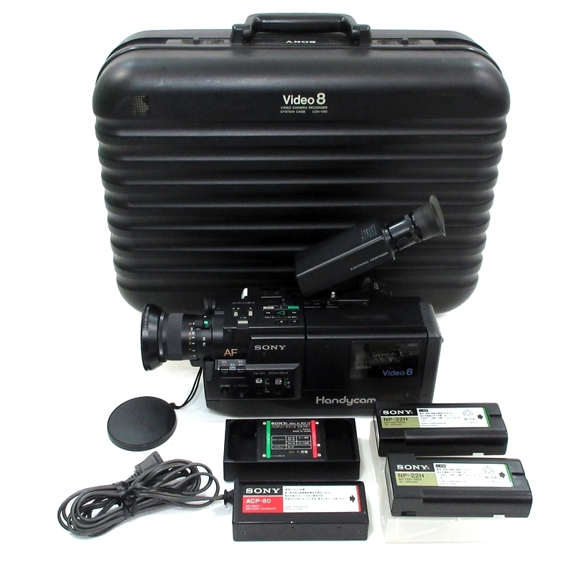 XJ361●ソニー ハンディカム CCD-V50 ハードケース LCH-V50 / 8mm ビデオカメラ / SONY Handycam / ジャンク品_画像1