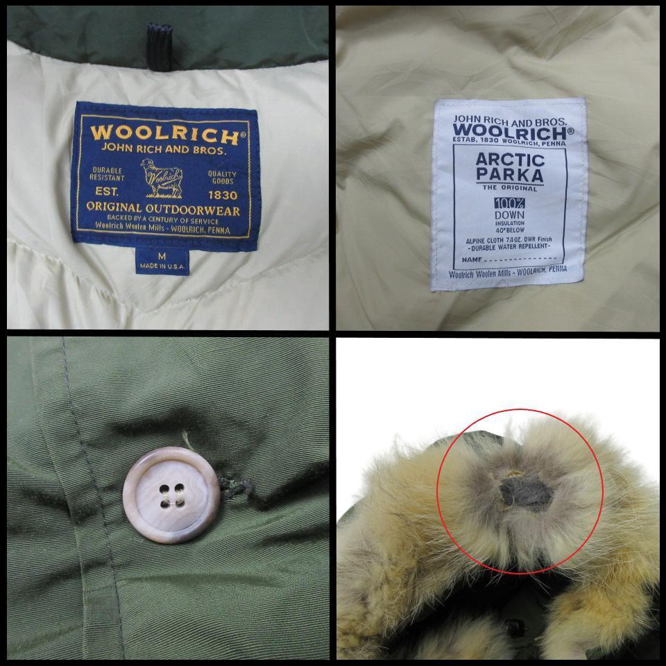 希少 定価約10万円 ダウン100% ウールリッチ WOOLRICH アークティック パーカー USA製 アメリカ製 ジャケット コート コヨーテファー