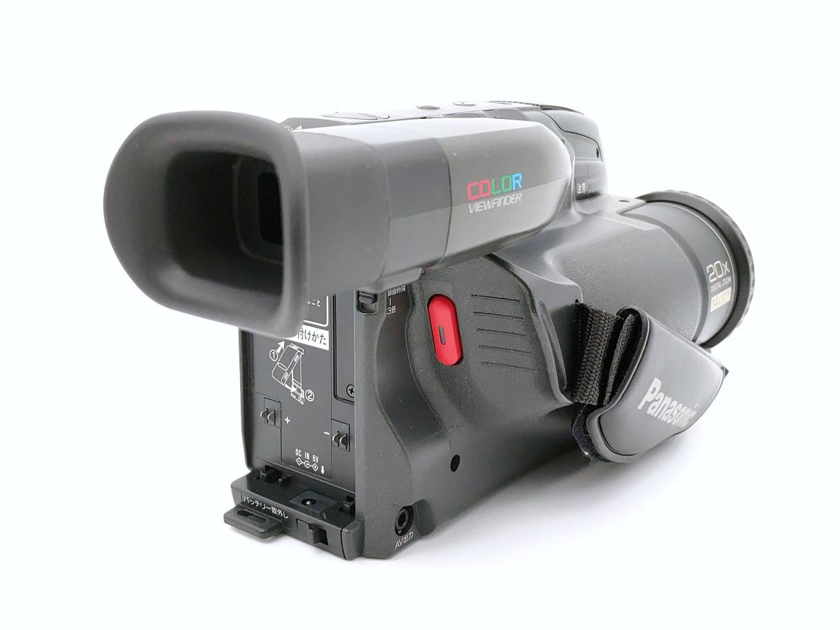 希少！ VHS-Cテープのダビングに最適！ 良品 動作確認/点検清掃済 Panasonic パナソニック ビデオカメラ NV-A20 DVC1214 