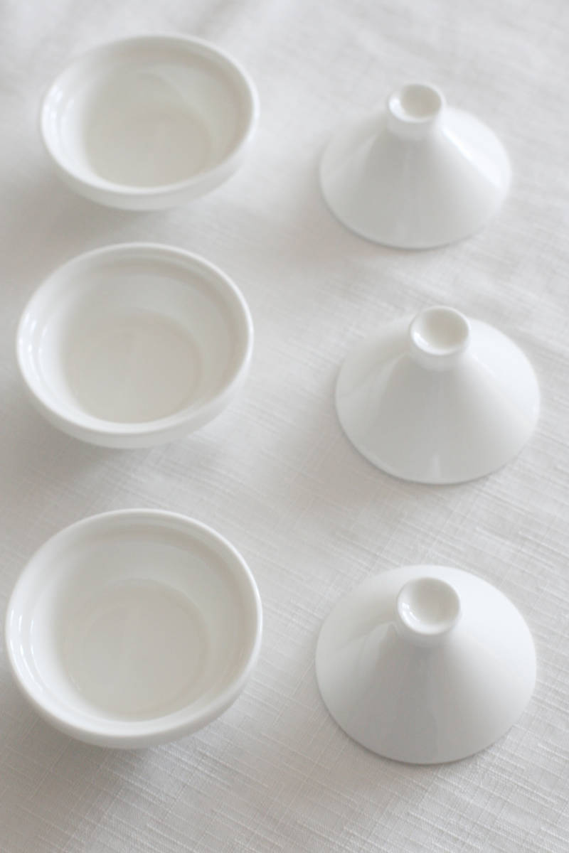 【新品未使用】６個　タジン鍋　小鉢　蓋つき　白　先付け　オシャレ　皿　食器_画像7