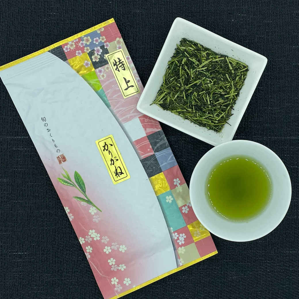 日本茶　緑茶　煎茶　お茶　伊勢茶　一番茶　【特上かりがね　80g×3袋】_画像2