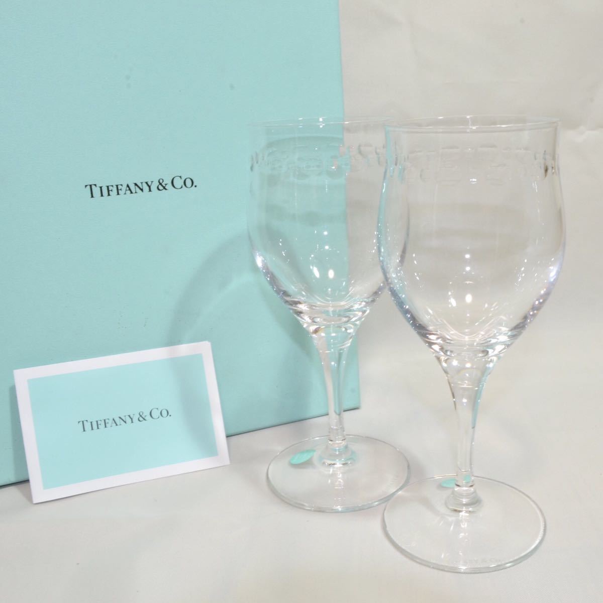 TIFFANY&Co. フローレット ワイングラス フルートグラス 2客セット