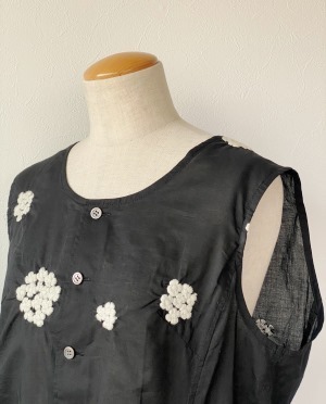 CO*skoz outlet женский tops cut and sewn безрукавка цветочный принт свободно размер прекрасный товар 