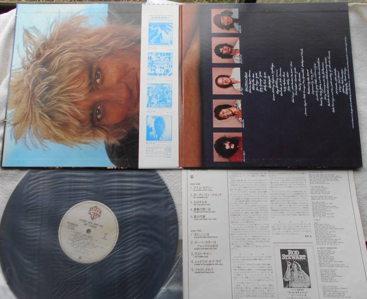 ロッド・スチュワート ROD STEWART●LP●スーパースターはブロンドがお好き●ブリティッシュ・ロック カーマイン・アピス 英国ロック_画像2