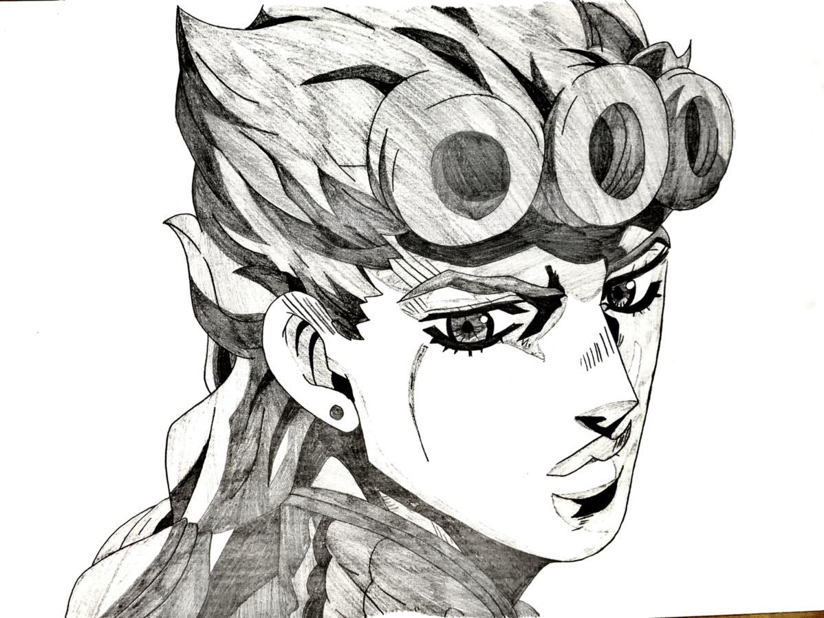 ヤフオク 手描きイラスト ジョジョ ジョルノ ヤフオク 手描きイラスト ジョジョ ジョルノ