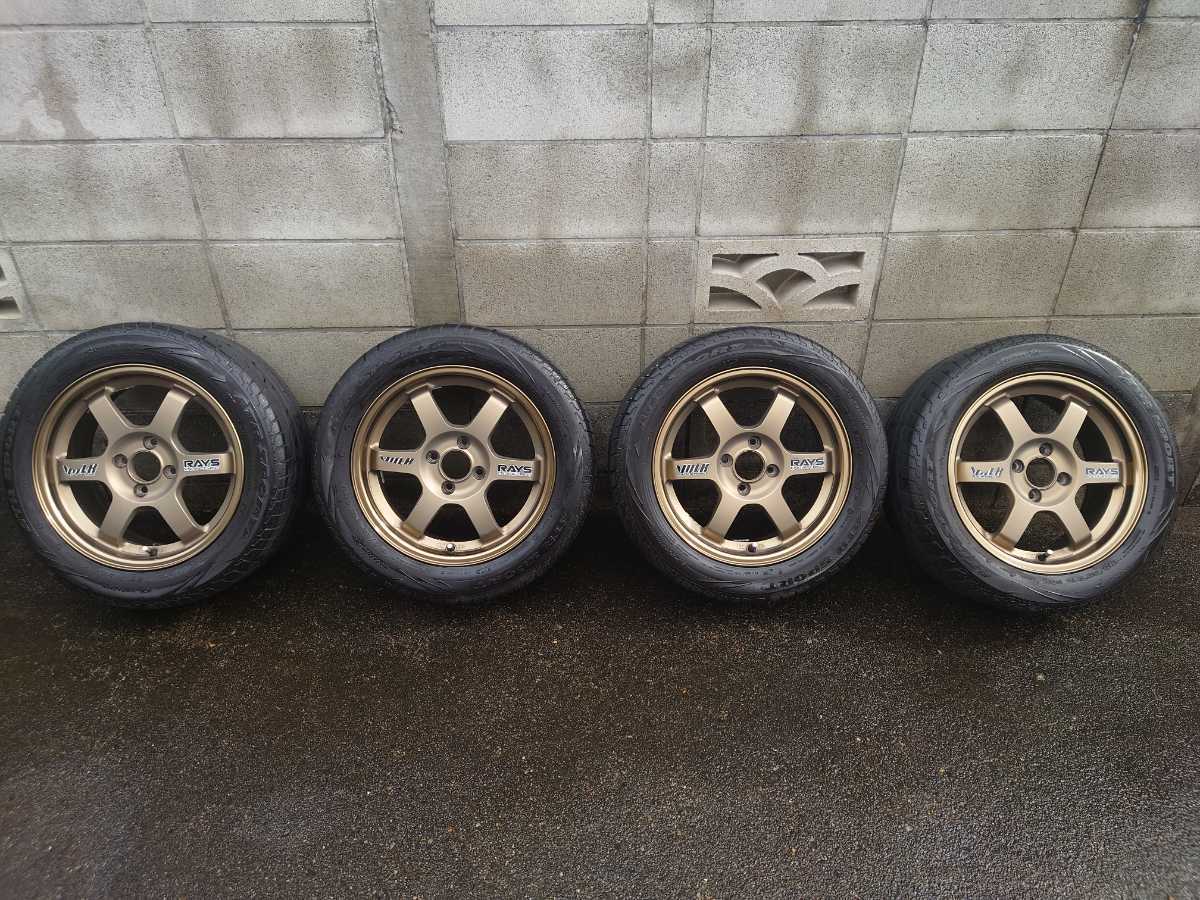 RAYS レイズ TE37 15インチ 6.5J +39 PCD100 4H ATRSPORT2 195/55R15