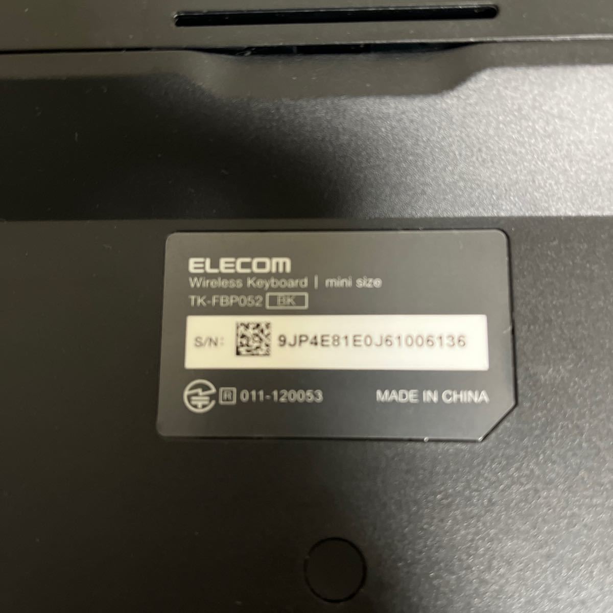 Elecom TK-FBP052シリーズ TK-FBP052BK Bluetoothキーボード