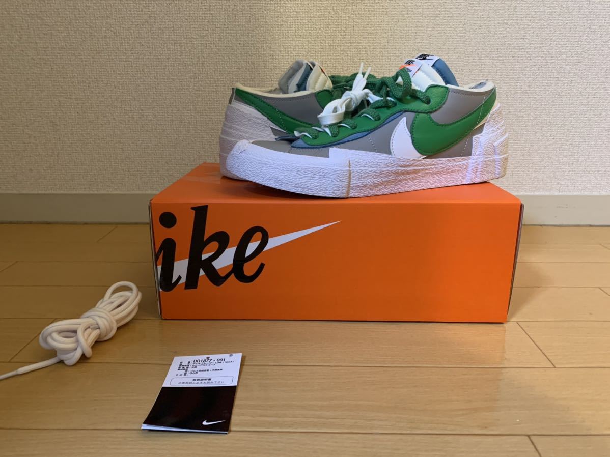 NIKE BLAZER LOW SACAI CLASSIC GREEN 27.5cm ナイキ ブレザー サカイ