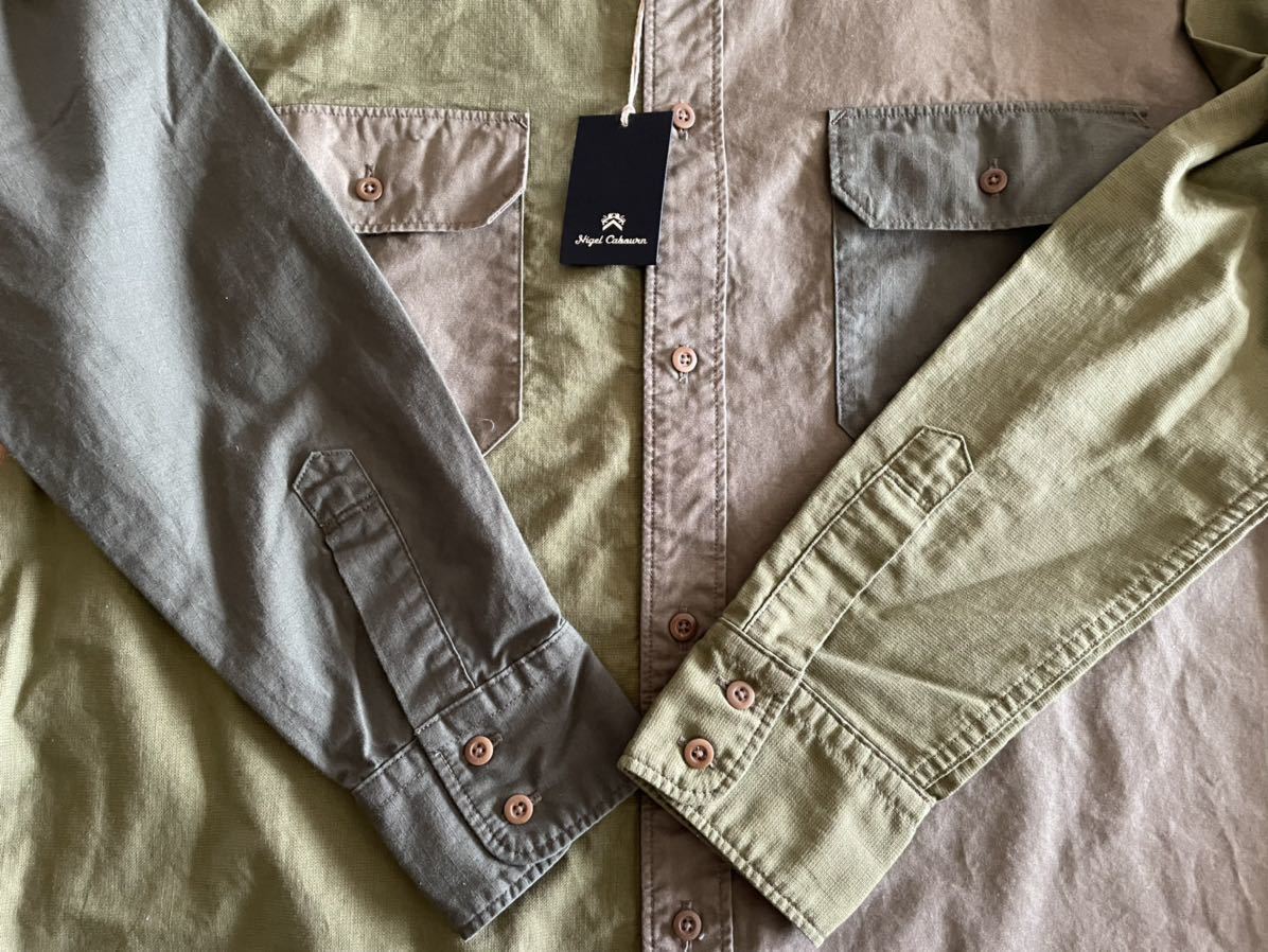 Nigel Cabourn 40s ARMY MIX SHIRT 48 ナイジェルケーボン アーミー