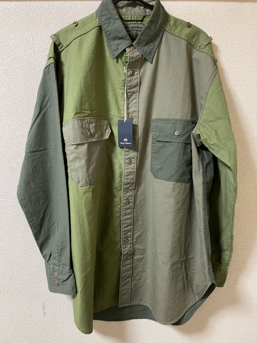 Nigel Cabourn 40s ARMY MIX SHIRT 48 ナイジェルケーボン アーミー