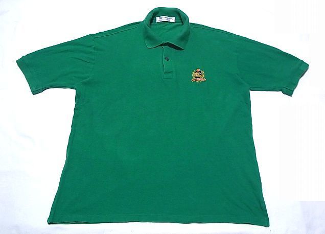 イングランド製　Burberrys 半袖ポロシャツ　色：緑　SIZE:M バーバリー 旧タグ ポロシャツ 90s　エンブレム　old_画像2