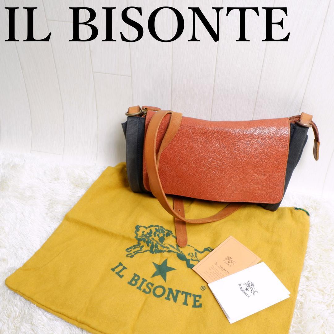 IL BISONTE 驚きの値段 イルビゾンテ レザー 激安価格と即納で通信販売 キャンバス ショルダーバッグ