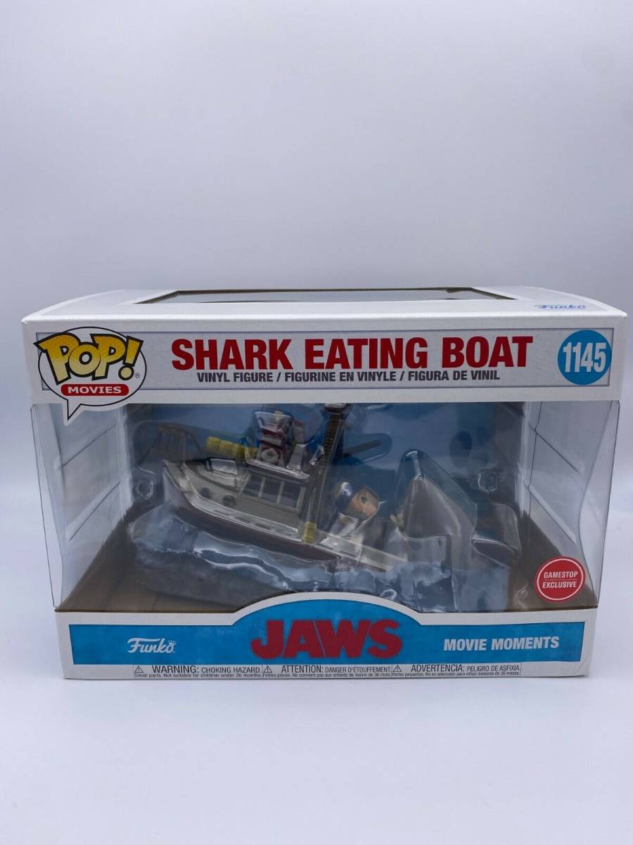 Movies Jaws Shark Vinyl Figure & T-Shirt Funko Pop Large 