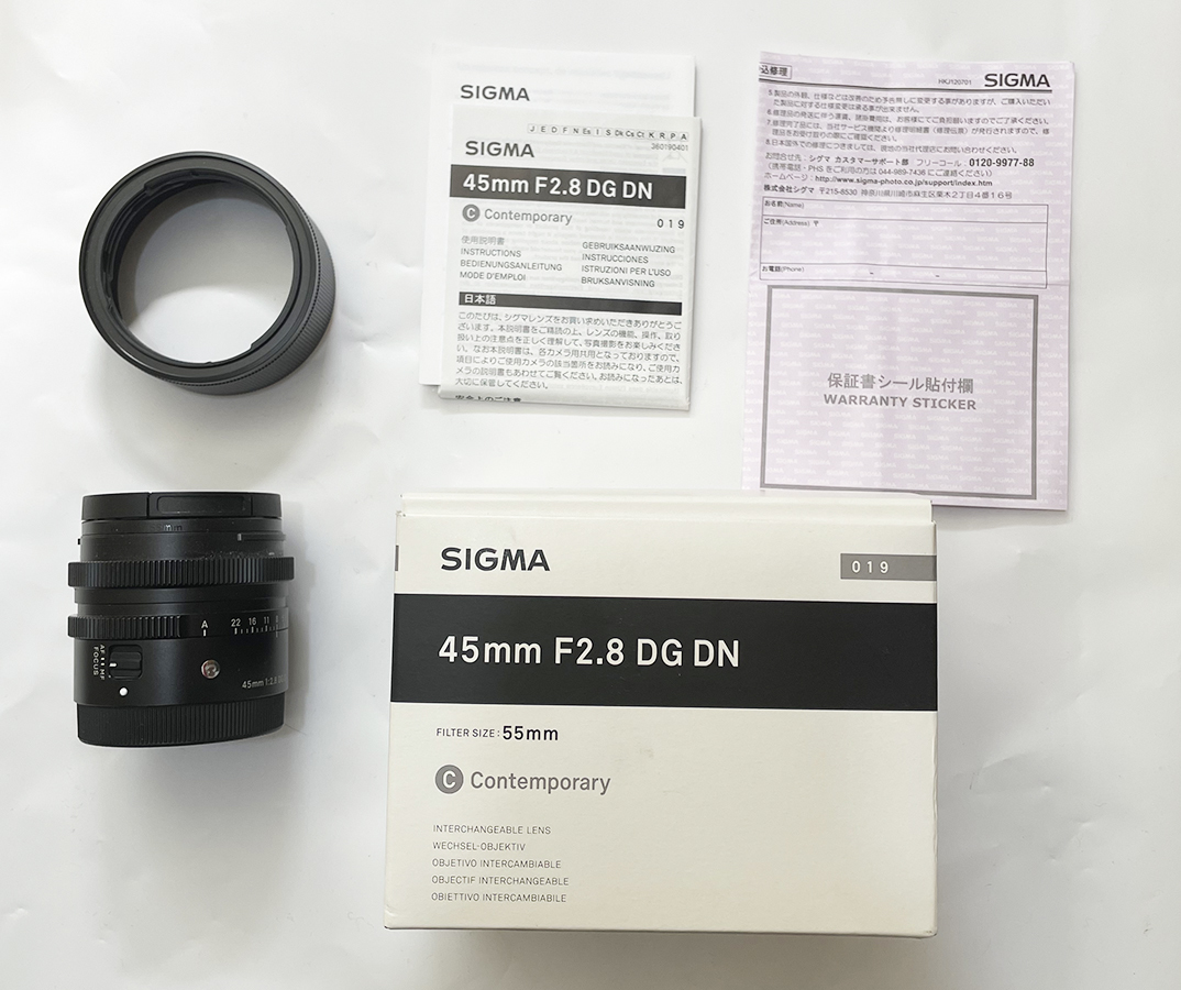 SIGMA シグマ 45mm F2.8 DG DN Contemporary レンズ SONY ソニー Eマウント 単焦点レンズ