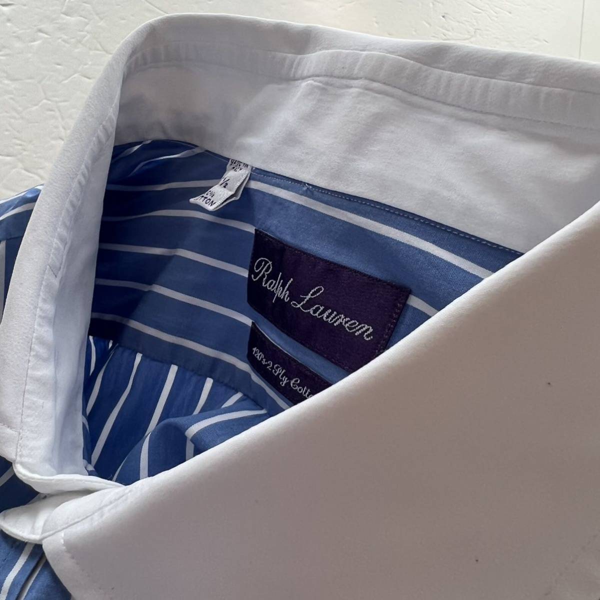定価6万 最高級ライン Ralph Lauren purple label クレリック シャツ