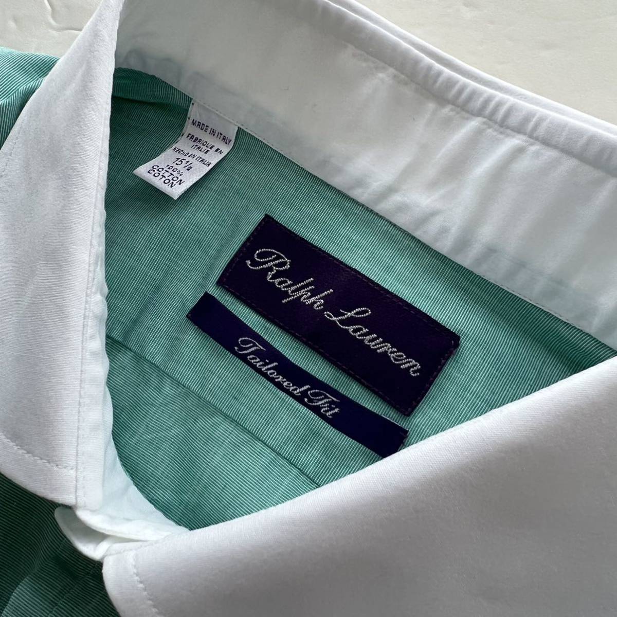 定価6万 最高級ライン Ralph Lauren purple label クレリック シャツ