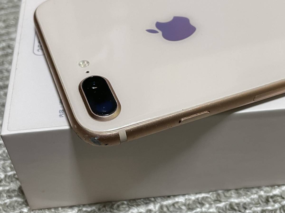 ジャンク Apple iPhone 8 Plus 256GB Gold au SIM ロック解除済み 