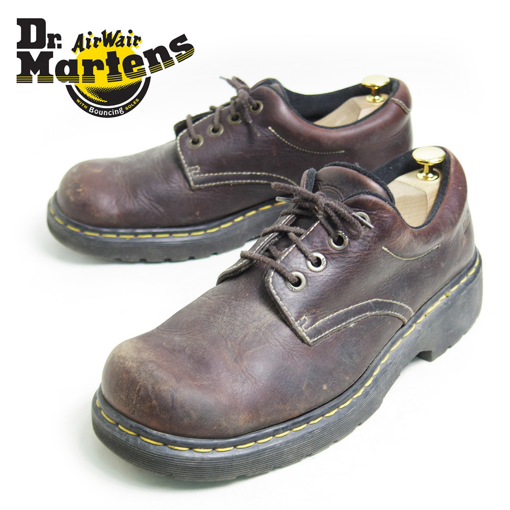 MADE IN ENGLAND UK11 30cm相当 Dr.Martens ブラウン 定番から日本未入荷 4ホール レザーシューズ U4880 ドクターマーチン スーパーセール 革靴