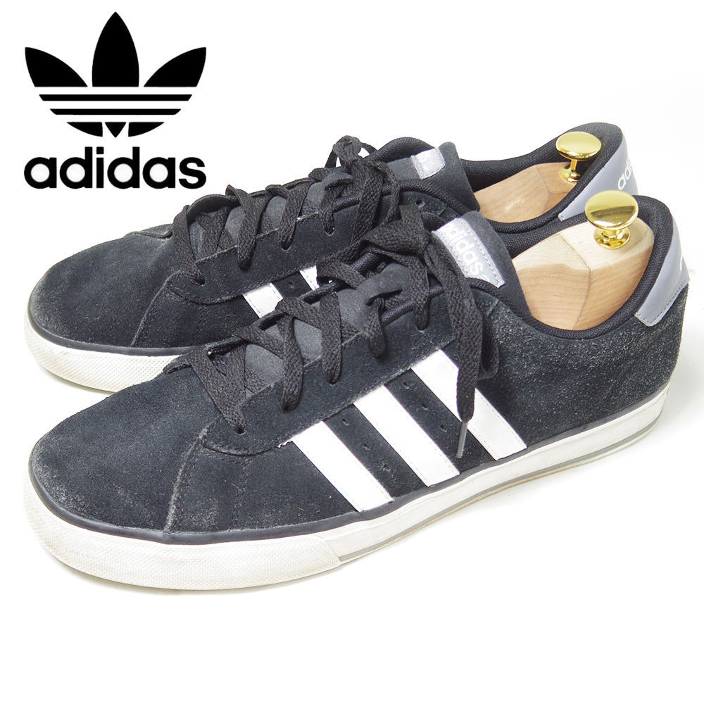 29.5cm corresponding adidas NEO LABEL Adidas Neo sneakers low cut cushion insole suede black / U4011