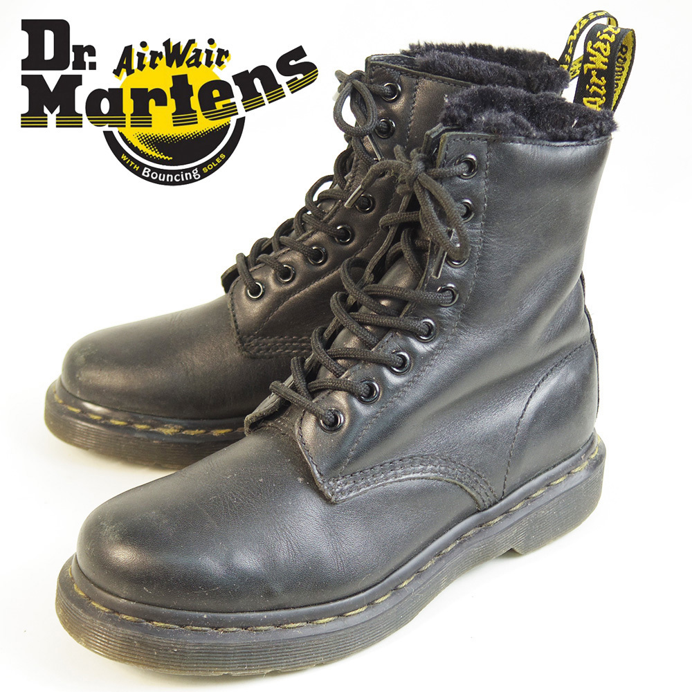 Dr.Martens ドクターマーチン レザー 8ホール ブラック23cm-