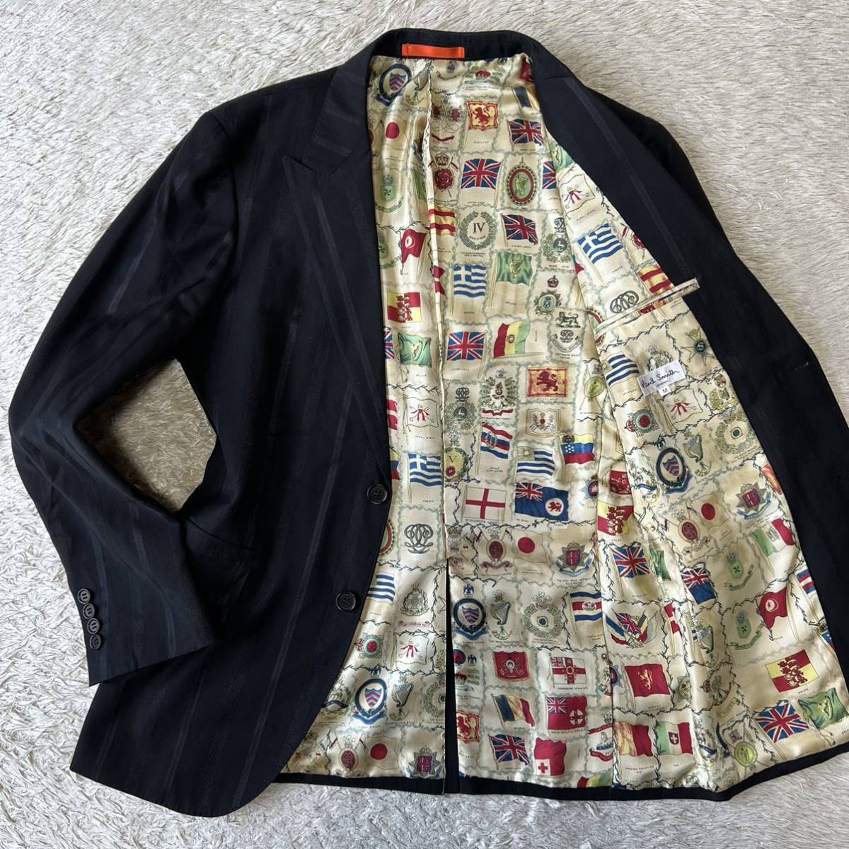 Paul Smith 裏地国旗総柄 セットアップスーツ-