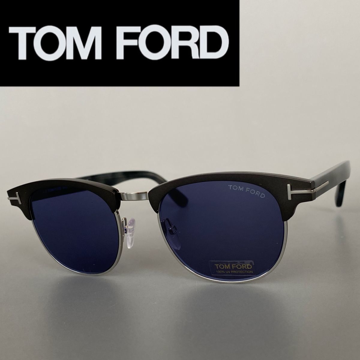 サングラス トムフォード TOM FORD サーモントブロー マットガンメタ