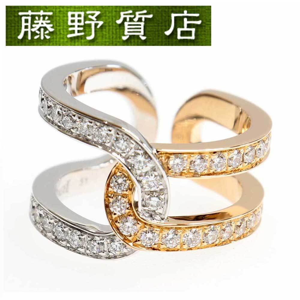 （新品仕上げ済）ピアジェ PIAGET ポセション ダイヤ リング 指輪 #51 約11号 K18 WG PG ダイヤモンド 保証書 8706