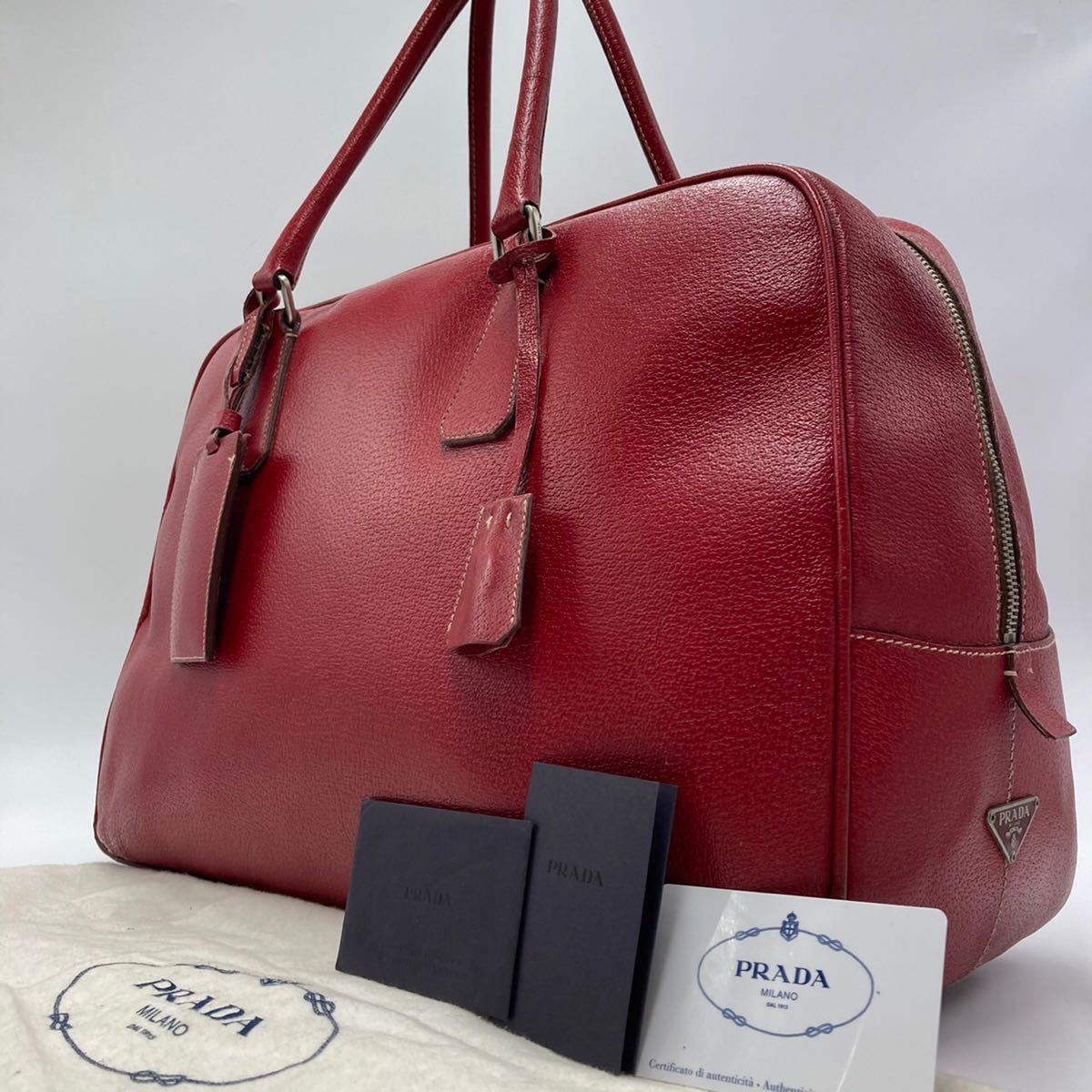 美品 PRADA ハンドバッグ サフィアーノレザー 美品 PRADA ハンドバッグ サフィアーノレザー