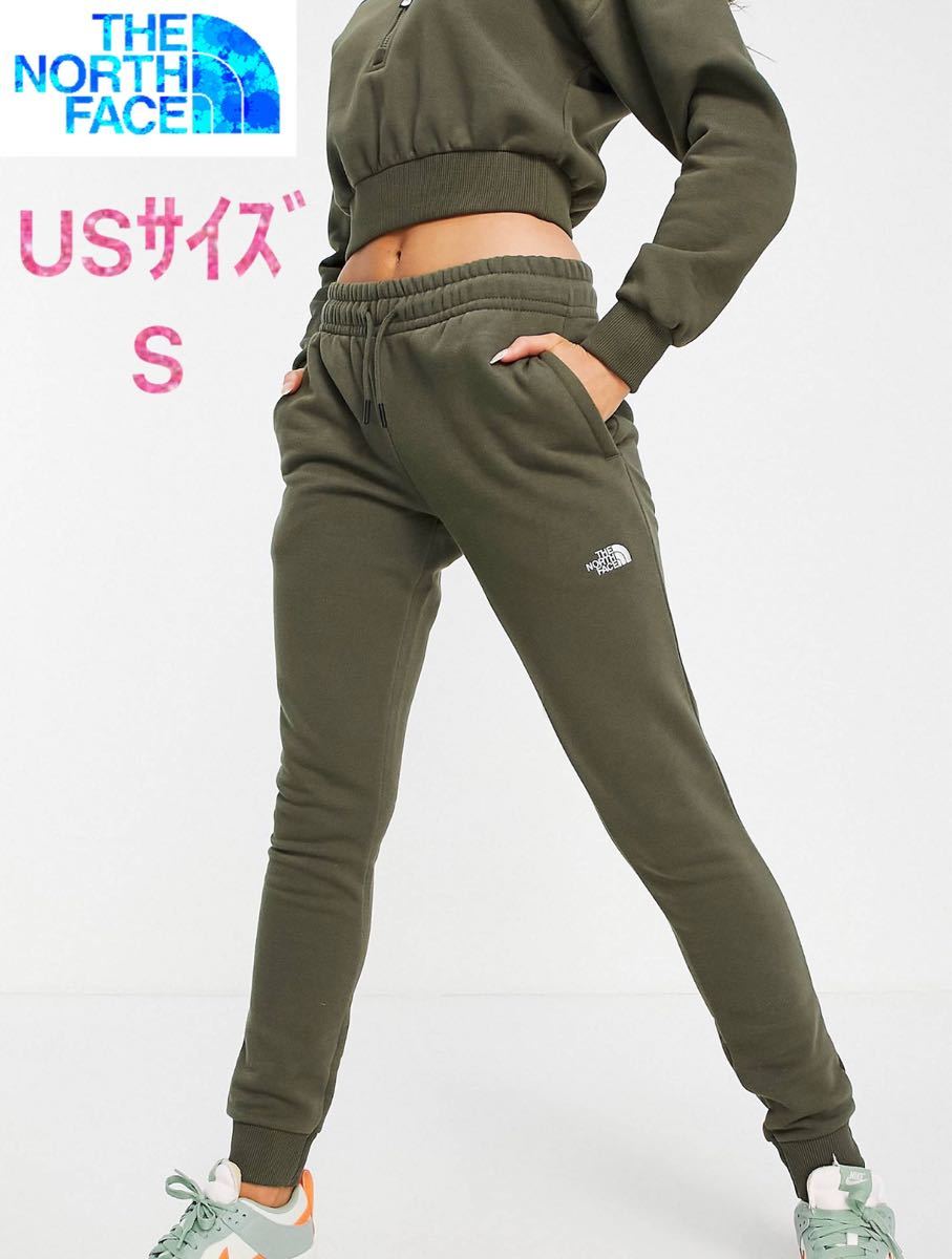 海外限定】TNF レディース ジョガーパンツ カーキ US/S 日本サイズM