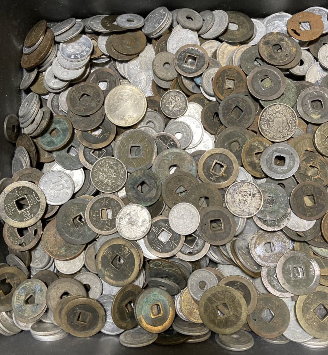 古銭 コイン 近代 硬貨 穴銭 雑銭 中国 いろいろ 大量まとめ 寛永通宝 