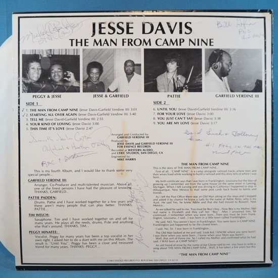 ■ESSENCEレコ! MODERN SOUL! ★JESSE DAVIS/MAN FROM CAMP★送料無料(条件有り)多数出品中!★オリジナル名盤■_画像2