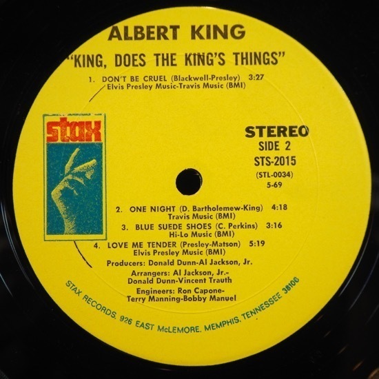 ■STAXレコ!★ALBERT KING/KING DOES KING'S THINGS★送料無料(条件有り)多数出品中!★オリジナル名盤■_画像3