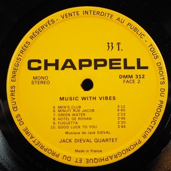 ■CHAPPELL★JACK DIEVAL/DANCE&MOOD MUSIC★送料無料(条件有り)多数出品中!★オリジナル名盤■_画像3