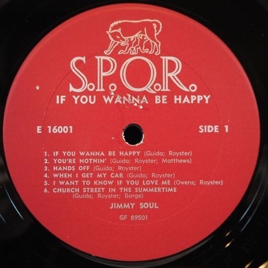 ■スマイルジャケ! S.P.O.R.レコ!★JIMMY SOUL/IF YOU WANNA BE HAPPY★送料無料(条件有り)多数出品中!★オリジナル名盤■_画像3