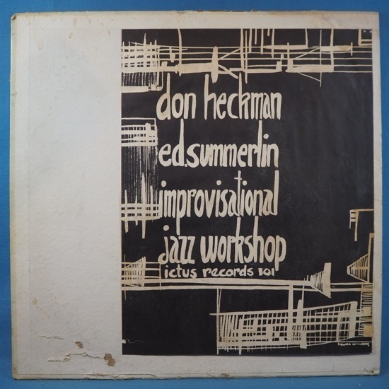 ■レア! ICTUSレコ!★DON HECKMAN ED SUMMERLIN IMPROVISATIONAL JAZZ WORKSHOP★送料無料(条件有り)多数出品中!★オリジナル名盤■_画像1