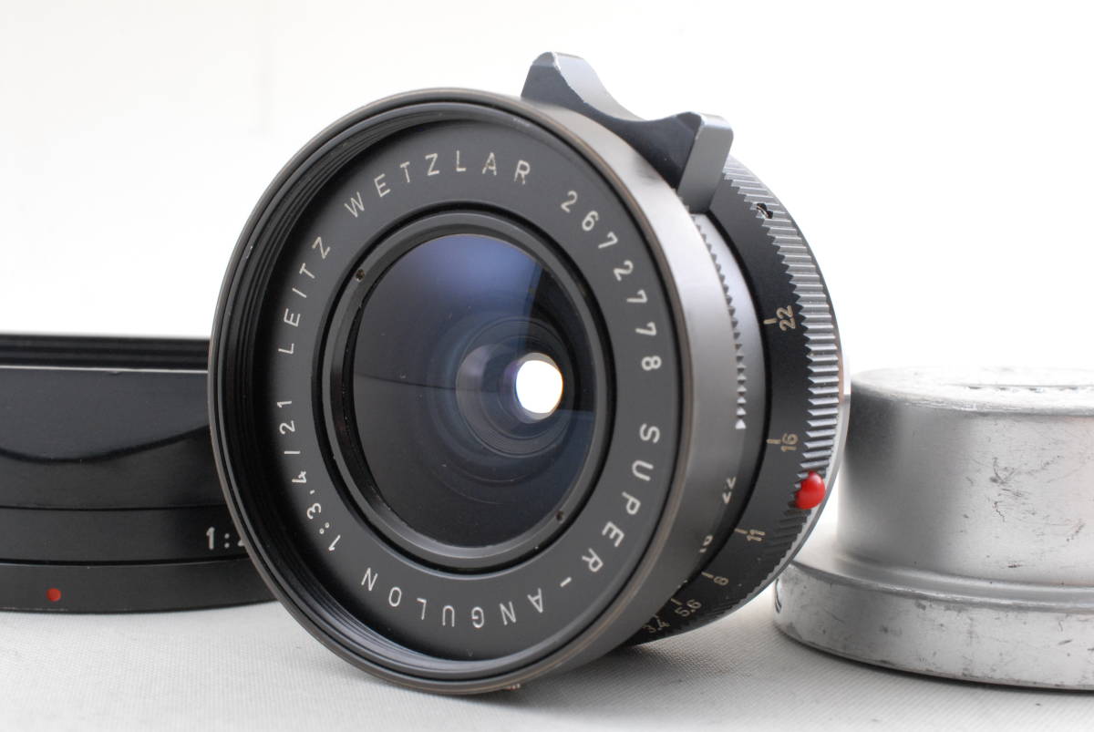 100％品質 【美品 保障付 Q3601@CC ライカ Lens MF Late Silver f/3.4 21mm M Angulon Super 動作確認済】Leica 大判、中判カメラ用